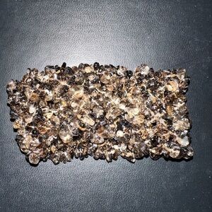 Natural Smoky Quartz Chunky Stretch Bracelet